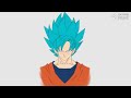 Drawing gaku blue from dragon Ball (timelapse)#dragonball #digitalart