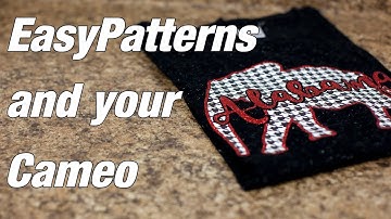 Houndstooth Alabama Design Using Siser EasyPatterns with your Silhouette CAMEO
