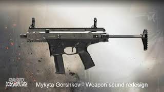Gorshkov Mykyta - Weapon sound redesign - ISO Call of Duty Modern Warfare