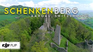 Switzerland: Schenkenberg Castle Ruins (4K, Drone/DJI Flip)