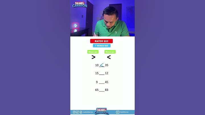 ¡Vamos a ver, mayor y menor que!