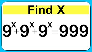 Nice Exponent Math Simplification | Find the Value of X