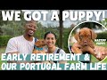 We Got A Puppy In Portugal | Starting Our Portugal Farm Life in Early Retirement