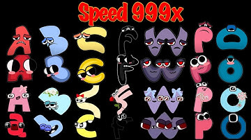 Alphabet Lore But Everyone So Cute Alphabet - Monster - Evil - Baby - Rainbow Friend (Speed 999X)