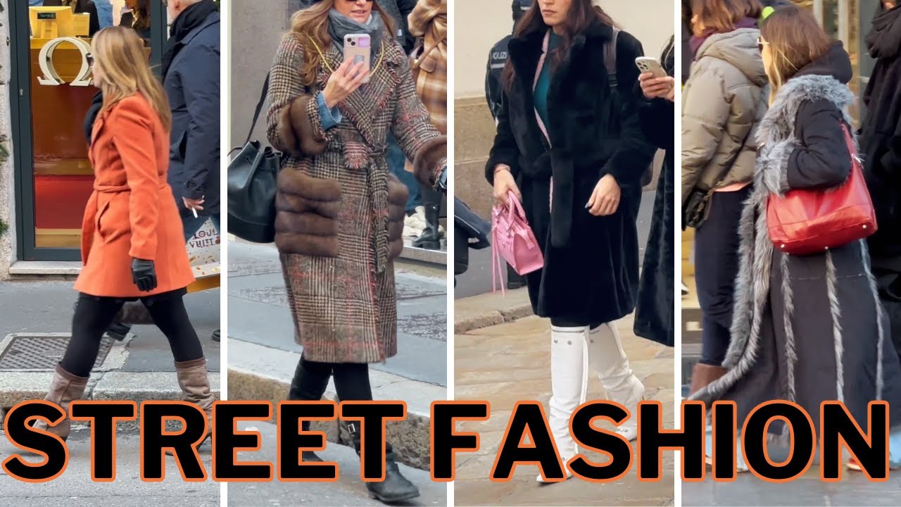 STREET FASHION OF MILAN / WINTER STREET FASHION 2023 - YouTube