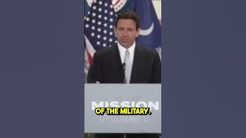 Ron DeSantis Says the Military Has Gone Woke #shorts