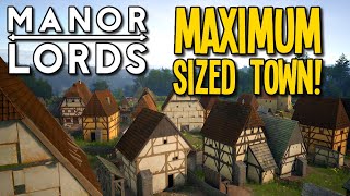 This is the BIGGEST Town Level in Manor Lords!