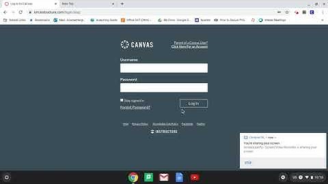 Accessing Canvas from Chromebook