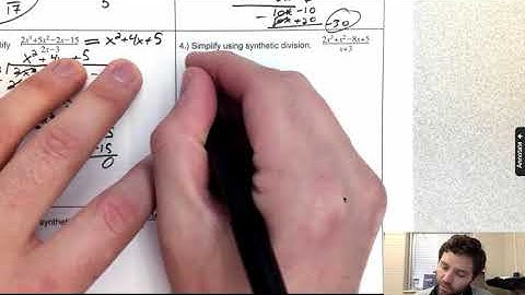 Algebra II - 4.3 (Part 1) - Dividing Polynomials