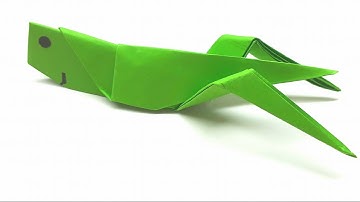 Origami Tutorial - How to fold an Easy Origami Grasshopper