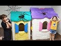 집에 거미가 있어요!! 서은이의 집만들기 요정의 집 아기상어 텐트 청소하기 Making Fairy Toy House