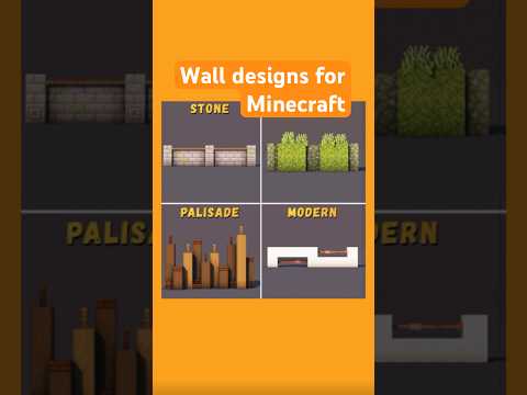 Wall designs in Minecraft || follow mu instagram for more : block_tricks