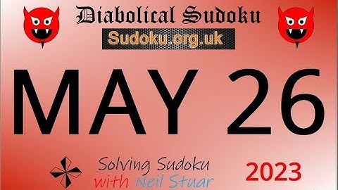 Diabolical Sudoku   April  26, 2023