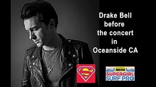 Drake Bell before the concert in Oceanside California July 2017 SupergirlPro