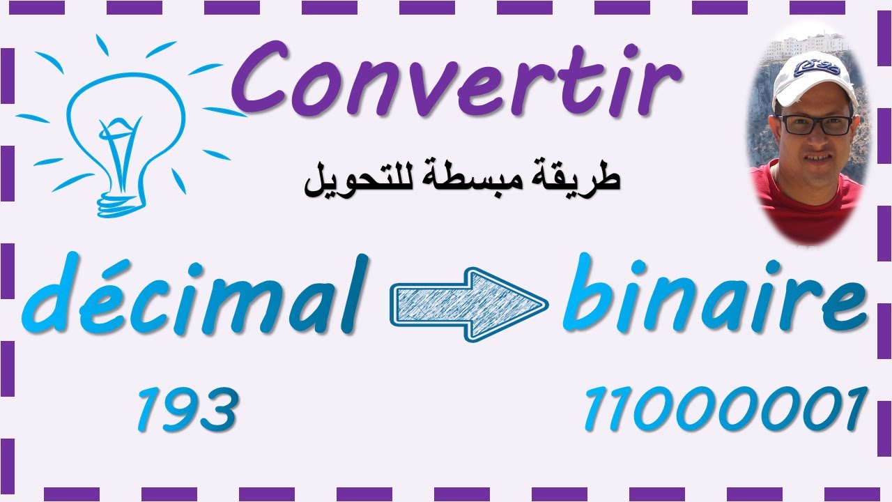 decimal en binaire