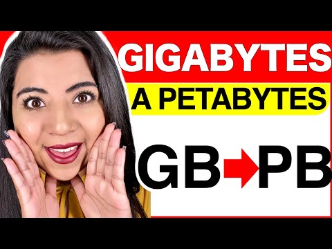 CONVERTIR de GIGABYTES a PETABYTES (EJEMPLOS y EXPLICACIÓN COMPLETA)