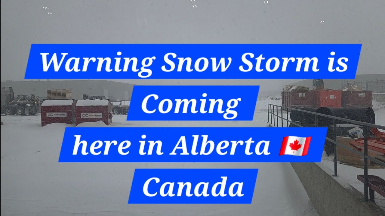 Snow Storm Warning ! OMG || Buhay Canada - YouTube