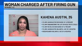 Woman charged after firing gun during gas station fight