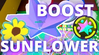 So I did a Sunflower boost | Roblox Bee Swarm Simulator