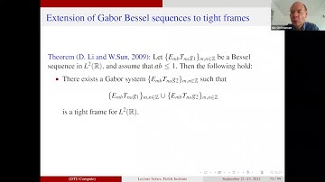 Mini-course on an introduction to frames and Riesz bases Part 3
