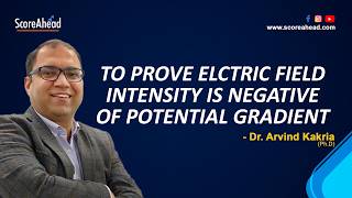 Prove that Electric field is negative of potential gradient