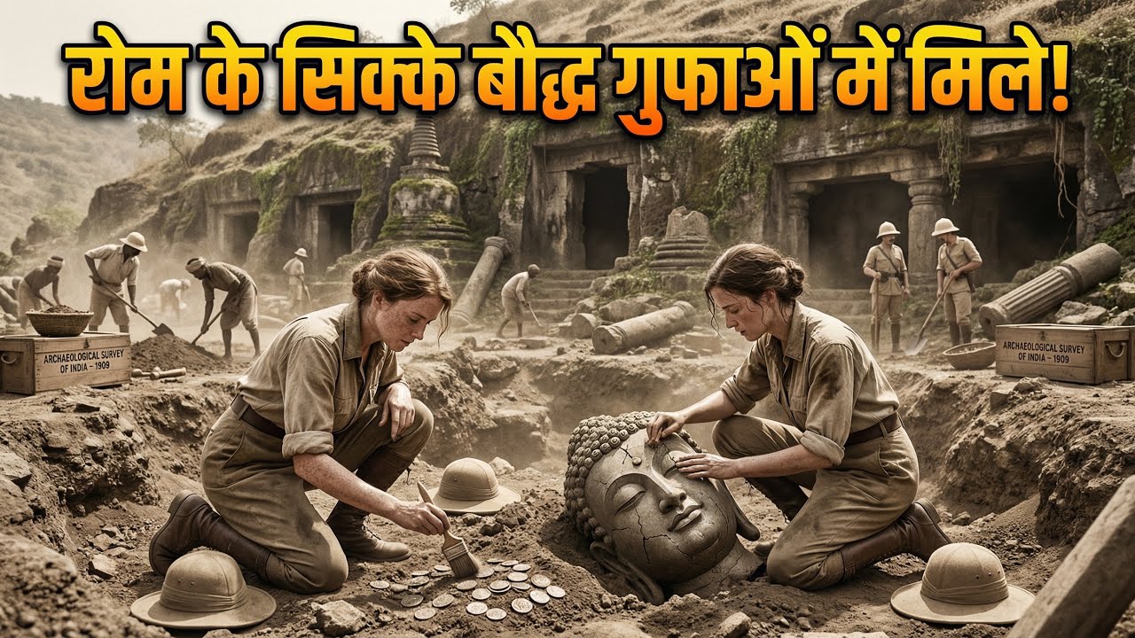 Roman Gold Found in Buddhist Caves of India | Hidden Global Trade History 