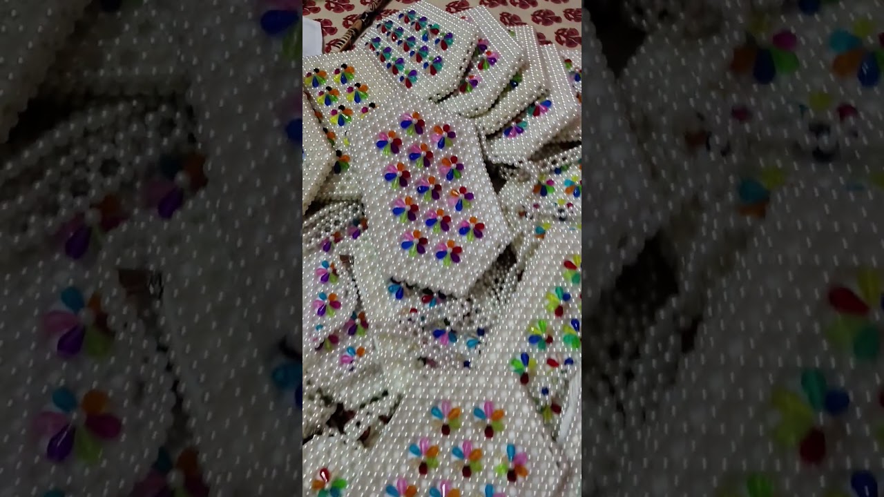 Разноцветная сумка для бусин