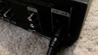 QFX Digital Converter Box with UL Adapter HOW TO CONNECT CONVERTER BOX AND VCR TO ANALOG TV