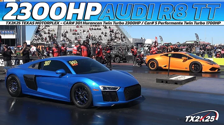 2300HP Audi R8 TT vs. 2300HP Huracan TT vs. 1700HP Performante TT: Turbocharged WAR!
