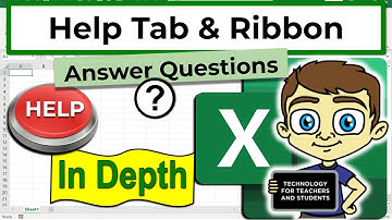 The Excel Help Tab and Ribbon in Depth