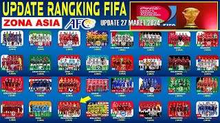 INDONESIA TOP - UPDATE Ranking FIFA ZONA ASIA | RANK Timnas Indonesia Terbaru Hari Ini APRIL 2024