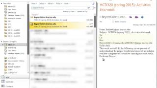 D2L Email, Outlook, and Regular Effective Contact