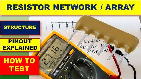 {492) Resistor Network, Pinout, How to Test SIL 2.7K Ohm Resistor Array  Pack