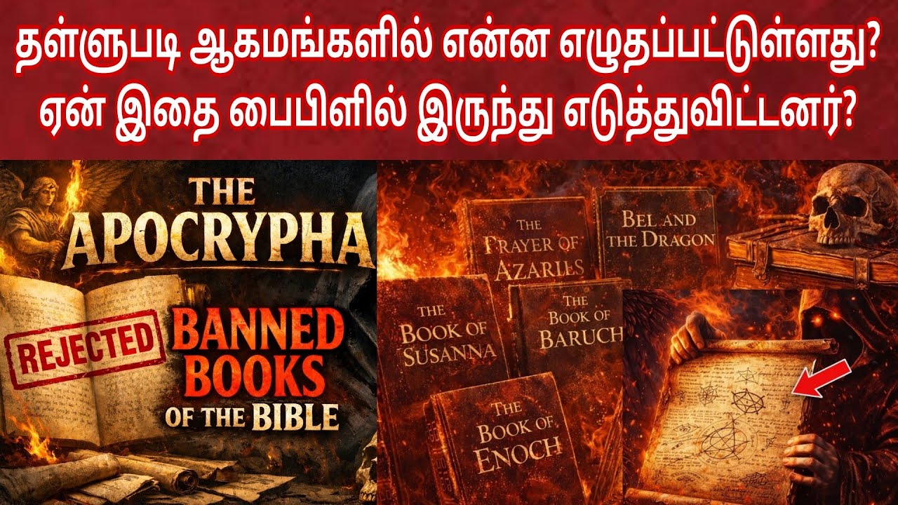 15 தள்ளுபடி ஆகமங்கள் என்னென்ன? Apocryphal books of the bible | Thallupadi aagamangal in tamil