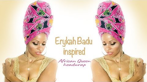 Head Wrap Tutorial Erykah Badu inspired High African Turban (fast & easy)