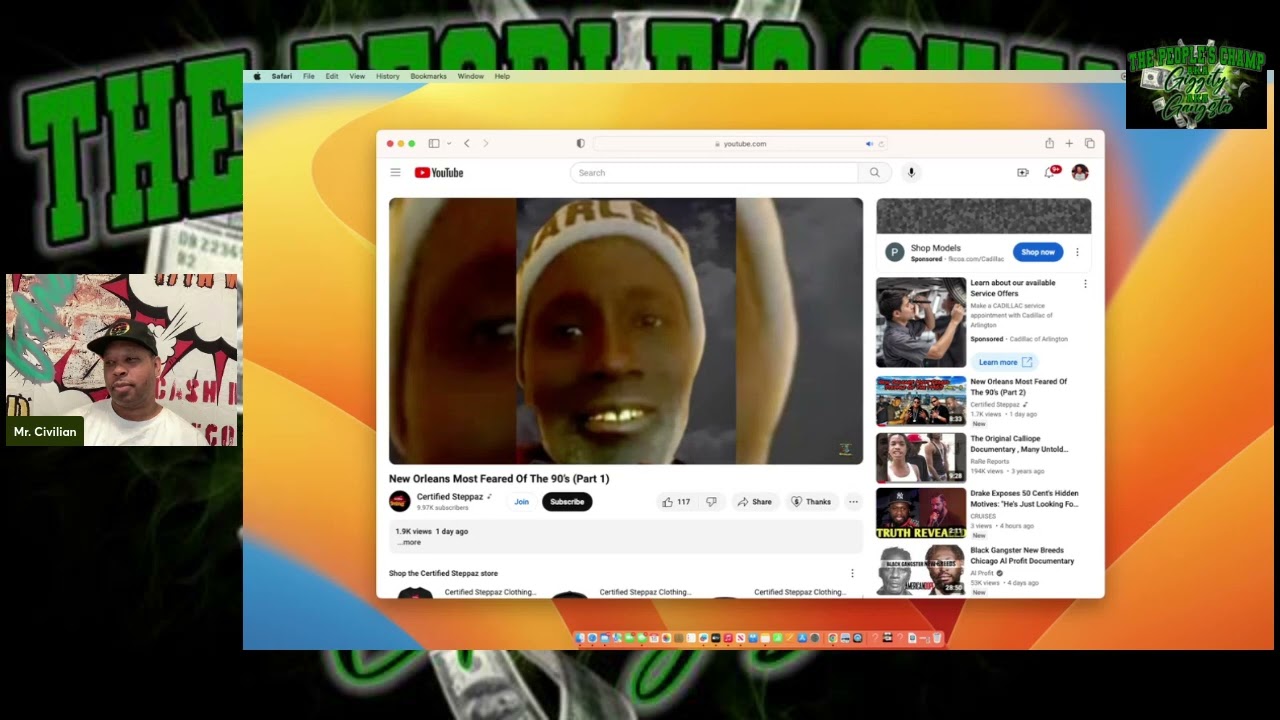 Terrancegangstawilliams reacts to slum1200 Top 10 NewOrleans Steppaz from the 90 s