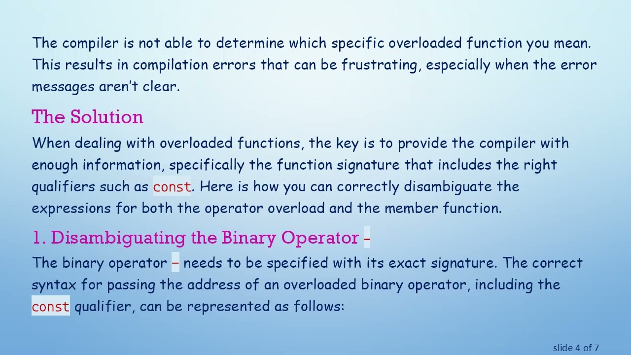 Disambiguate Pointer to Overloaded const Member Functions in C+ +