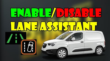 How to enable/disable lane assistant/tracker on Opel Combo (Turn on/Turn off) *Quick guide