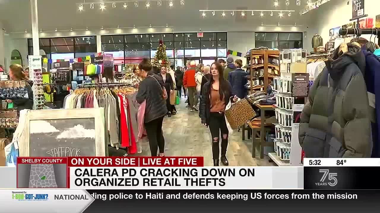 Calera PD cracking down on organized retail thefts