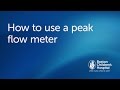 How to use a peak flow meter | Boston Children's Hospital