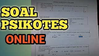 Online job psychological test