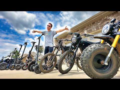 My INSANE Electric Scooter/eBike Collection!