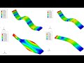 Abaqus tutorials: natural frequency and vibrations modes (tp3)
