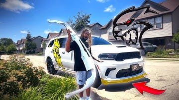 INSTALLING HELLCAT FRONT SPLITTER ON MY DURANGO RT...