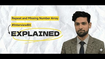 Repeat and missing number Array  | interviewbit