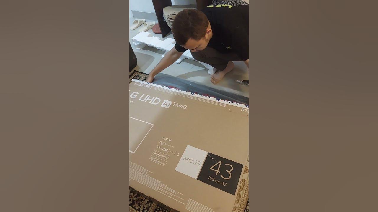 Unboxing TV LG UHD AI ThinQ 43UQ75 