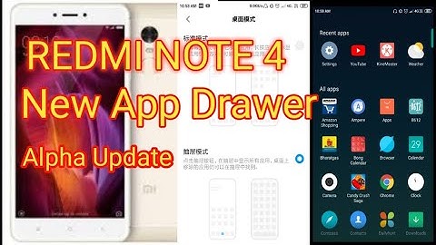 New app drawer in Redmi note 4 ||Alpha Updates