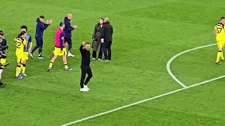 SCENES AT THE FINAL WHISTLE Aston Villa 1-2 Tottenham: De Zerbi, The Players and Fans After the Game