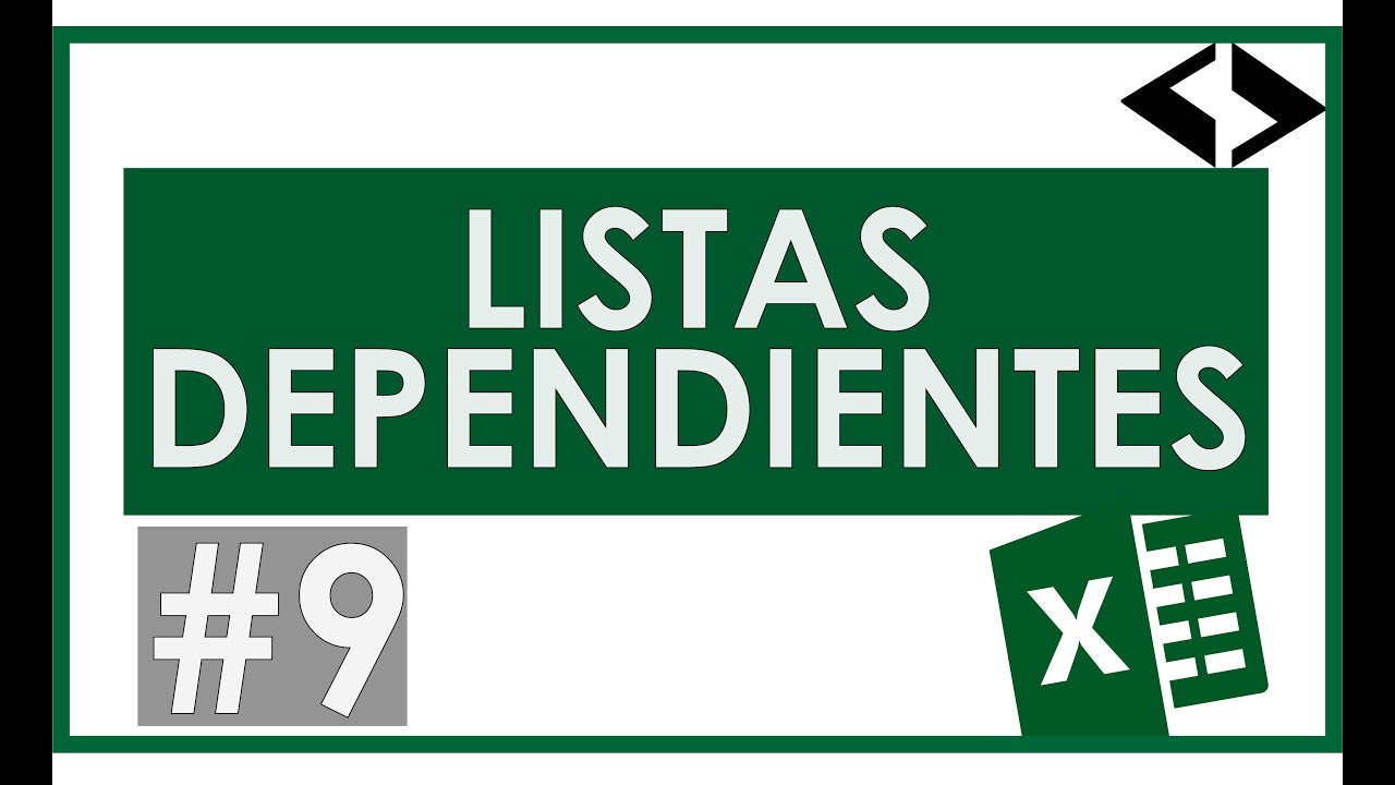  COMO Hacer LISTAS DESPLEGABLES DEPENDIENTES Curso De EXCEL 
