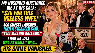 My Husband Auctioned Me for $20 at His Gala—Then a Stranger Stood Up